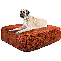 Bessie and Barnie Rsutic Brick Ultra Plush Faux Fur Luxury Shag Durable Sicilian Rectangle Pet Bed
