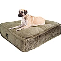 Bessie and Barnie Ivory Tusk Ultra Plush Faux Fur Luxury Shag Durable Sicilian Rectangle Pet Bed