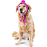 Canada Pooch Pink Polar Pom Pom Dog Hat