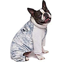 Canada Pooch Frosty Fleece Dog Sweatsuit Grey Tie Dye