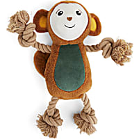YOULY Started As A Bottle Plush Rope Monkey Dog Toy