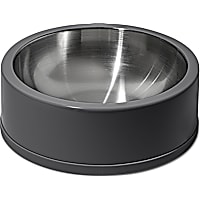 Wild One Black Stainless Steel Dog Bowl
