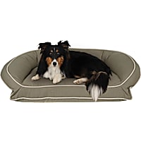 Carolina Pet Company Sage Classic Canvas Bolster Lounger Dog Bed