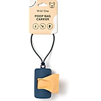 Wild One Navy Poop Bag Carrier for Dogs