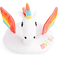 YOULY Pride Plush Unicorn Float Dog Toy