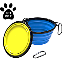 Pet Adobe Collapsible Silicone Pet Bowls
