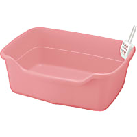 Richell Paw Trax Pink Wide Cat Litter Pan