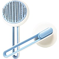 Pet Life 'Concepto' Blue Modern Bristle Grooming Pet Deshedder Comb