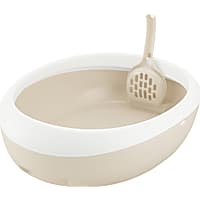 Richell Paw Trax Top Open White Cat Litter Pan