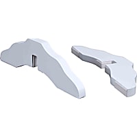UniPaws White Support Feet for Wooden Pet Gate