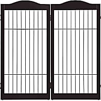 UniPaws Espresso Wire 2 Panel Extension Kit Walnut Pet Gate