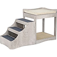 UniPaws Pet Bunk Bed with Removable Step for Dogs and Cats