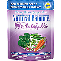 Natural Balance Platefulls Cod, Chicken, Sole & Shrimp Formula in Gravy Adult Wet Cat Food