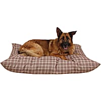 Carolina Pet Company Tan Plaid Indoor Outdoor Shebang Dog Bed