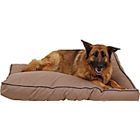 Carolina Pet Company Indoor Outdoor Jamison Tan Faux Gusset Dog Bed