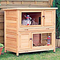TRIXIE Natura Two Story Animal Hutch in Brown