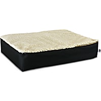 Snoozer Super Orthopedic Lounger in Black & Cream