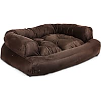 Snoozer Luxury Overstuffed Sofa in Hot Fudge