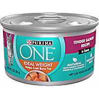 Purina ONE Natural Ideal Weight Tender Salmon Recipe Wet Cat Food