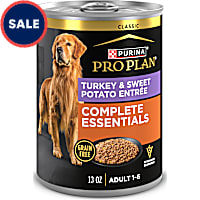 Purina Pro Plan COMPLETE ESSENTIALS Grain Free, High Protein Turkey & Sweet Potato Entree Pate Wet Dog Food