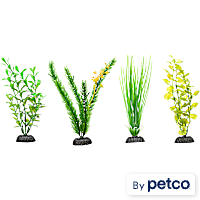 Imagitarium Green Plastic Aquarium Plants Midground Value Pack