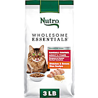 Nutro Wholesome Essentials Adult Hairball Control Farm-Raised Chicken & Brown Rice Recipe Natural Dry Cat Food
