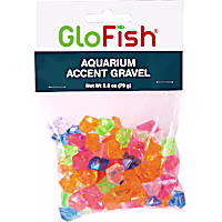 GloFish Aquarium Diamond Accent Gravel Multicolored Gems