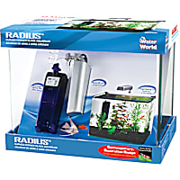 Penn Plax Radius Curved Corner Glass Aquarium Kit