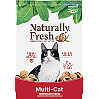 Naturally Fresh Quick-Clumping Natural Multi-Cat Walnut Cat Litter