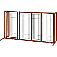 Richell Deluxe Freestanding Pet Gate with Door