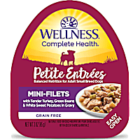 Wellness Petite Entrees Mini-Filets Grain Free Turkey & Veggies in Gravy Wet Dog Food