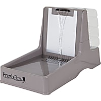 Petmate Brushed Nickel Reflection Pond Fresh Flow Pet Fountain