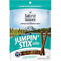 Natural Balance L.I.T. Limited Ingredient Treats Jumpin Stix Chicken & Sweet Potato Dog Treats