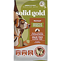 Solid Gold Grain-Free & Gluten Free Wild Heart with Natural Quail, Chickpea & Pumpkin Adult Dry Dog Food