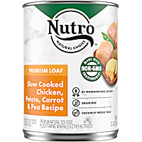 Nutro Premium Loaf Slow Cooked Chicken, Potato, Carrot & Pea Recipe Adult Canned Wet Dog Food