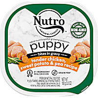 Nutro Bites in Gravy Tender Chicken, Sweet Potato & Pea Recipe Grain Free Wet Puppy Food