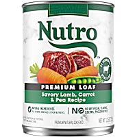 Nutro Premium Loaf Savory Lamb, Carrot & Pea Recipe Adult Canned Wet Dog Food