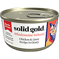 Solid Gold Wholesome Selects Chicken and Liver Recipe in Gravy Holistic Grain Free Canned Adult Cat Food