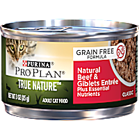 Purina Pro Plan True Nature Grain Free Formula Natural Beef & Giblets Entree Wet Cat Food