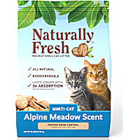 Naturally Fresh Alpine Meadow Scent Quick-Clumping Natural Multi Cat Walnut Cat Litter