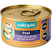 Solid Gold Flavorful Feast Tuna & Sardine Recipe in Gravy Holistic Grain Free Canned Cat Food