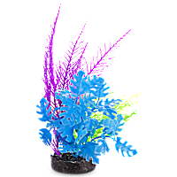 Imagitarium Green & Purple Fiesta Seagrass Plastic Aquarium Plant