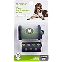 So Phresh Navy Dog Waste Bag Dispenser with Refills