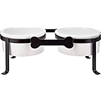 EveryYay Dining In Iron Double Diner with Ceramic Dog Bowls