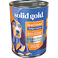 Solid Gold Fit & Fabulous Chicken, Sweet Potato & Green Bean Weight Control Grain Free Wet Dog Food