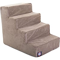 Majestic Pet Products 4-Step Stone Suede Pet Stairs