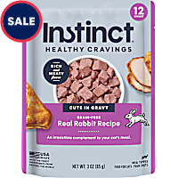 Instinct Healthy Cravings Grain-Free Cuts & Gravy Real Rabbit Recipe in Savory Gravy Wet Cat Food