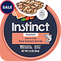 Instinct Grain-Free Minced Recipe with Real Salmon Wet Cat Food Cups