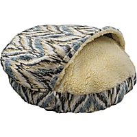 Snoozer Premium Micro Suede Cozy Cave Pet Bed in Tempest Spring