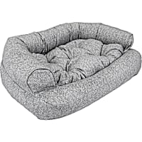 Snoozer Luxury Overstuffed Pet Sofa in Palmer Dove